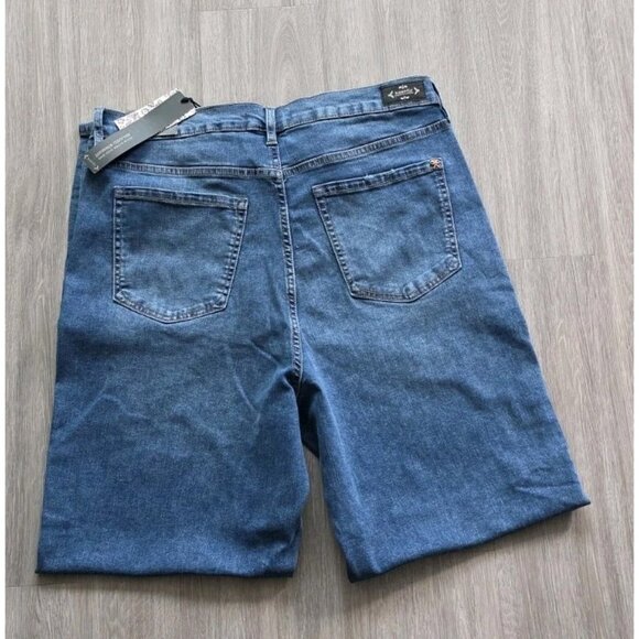 Nanette Lepore Jolie Super High Rise Relaxed Straight Jeans 16 NWT - Picture 7 of 16